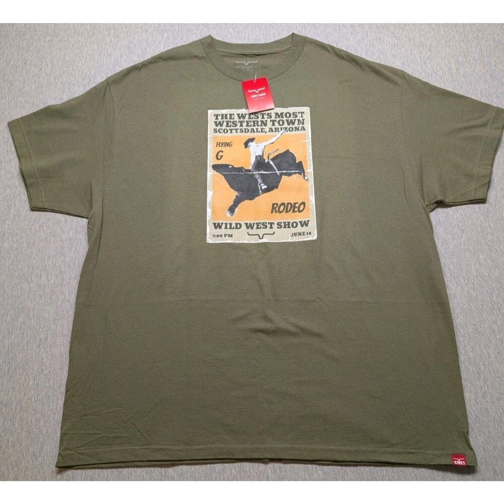 NWT Kimes Ranch WILD WEST SHOW RODEO Scottsdale Arizona Shirt Sleeve Size XXL